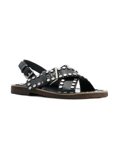 prada 2017 sandals|prada studded pony skin sandals.